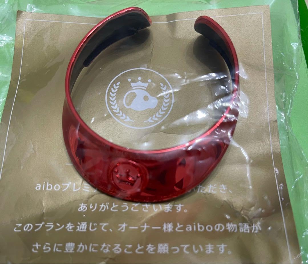 aiboプレミアムプラン首輪（赤色） Amazon.co.jp: aibo プレミアムプラン 限定首輪 メタリックレッド